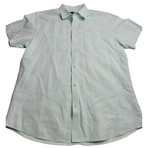 Banana Republic‎ Linen Slim Fit Men's Large Mint Green